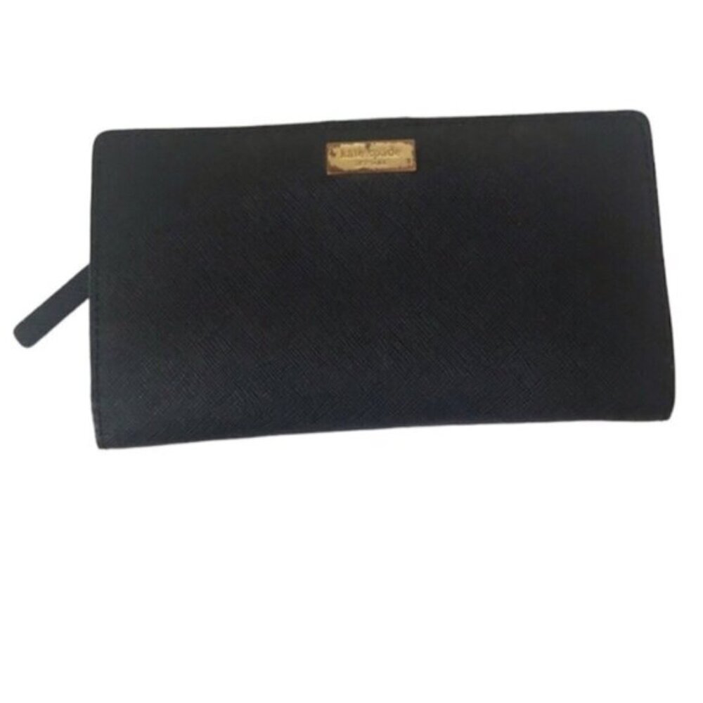 Kate Spade Stacy Bi Fold Wallet Saffiano Leather Wallet Organizer Clutch Cards